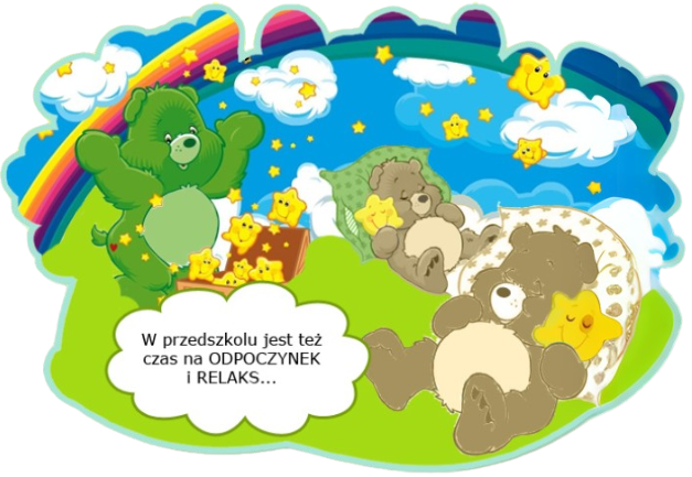 Ramowy rozkład dnia w Przedszkolu Językowo-Artystycznym „Twórcze Misie”